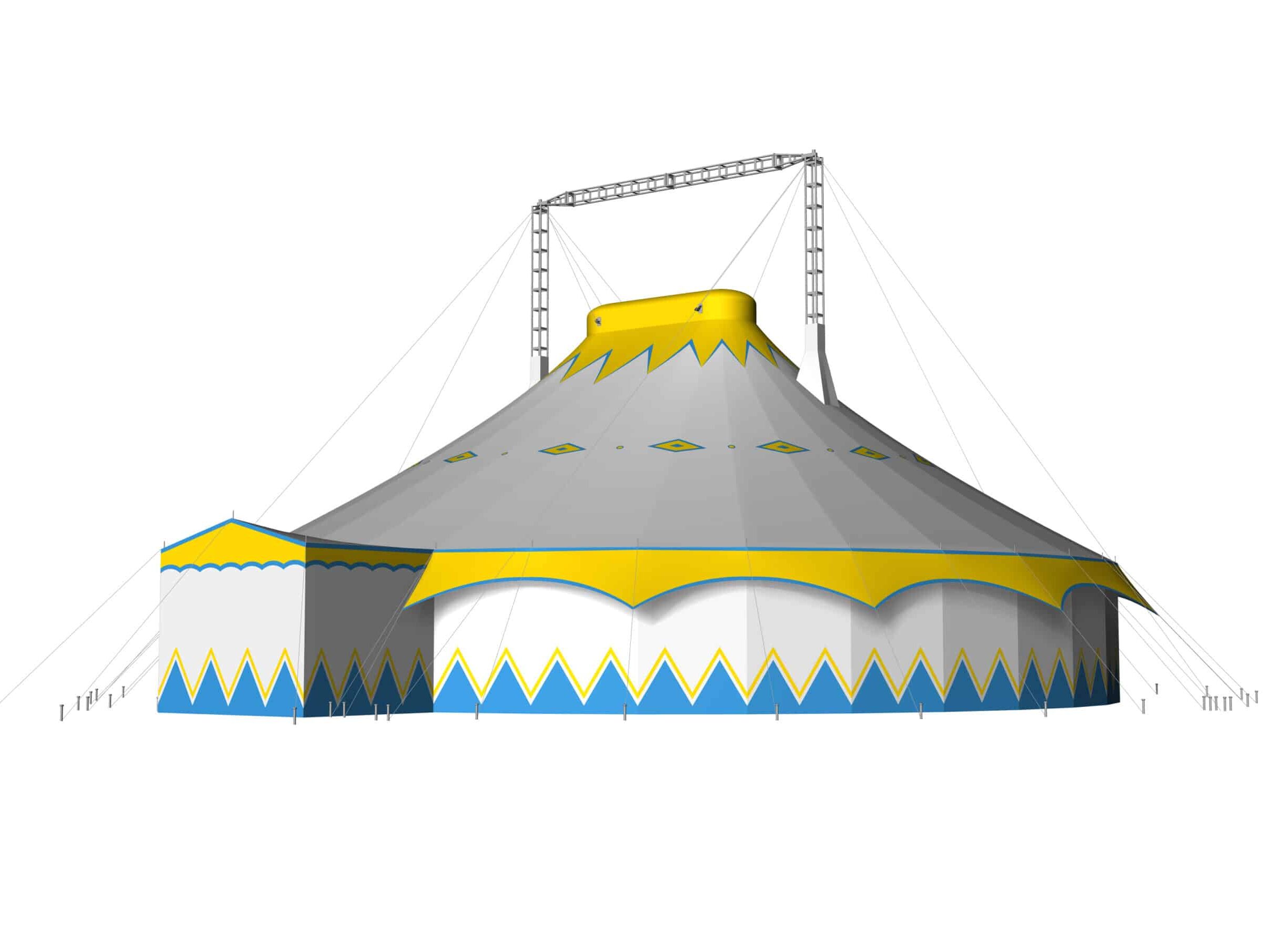 Circusevents Köln Zirkuszeltvermietung Zirkuszelt 20 m Rund – 314 qm 01